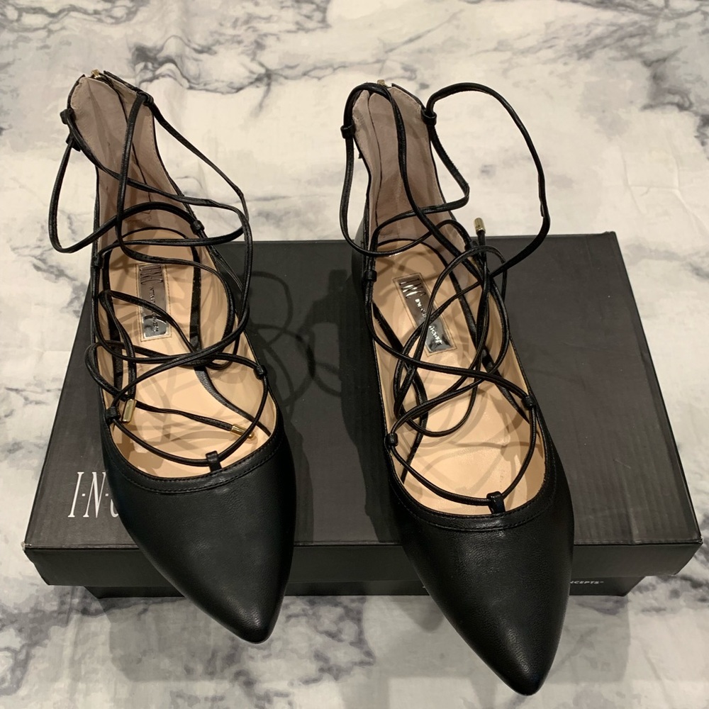 I.N.C. International Concept Lace Up Flats